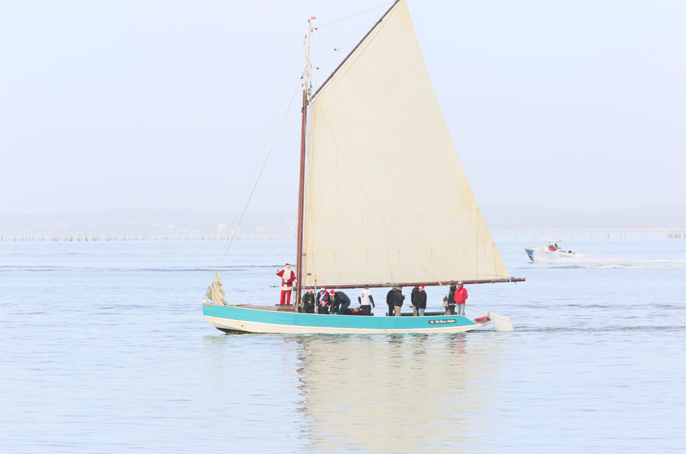 Arrivée du Père Noël en bateau et Bain de Noël