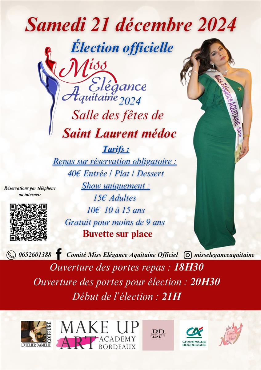 Election Miss Elégance Aquitaine