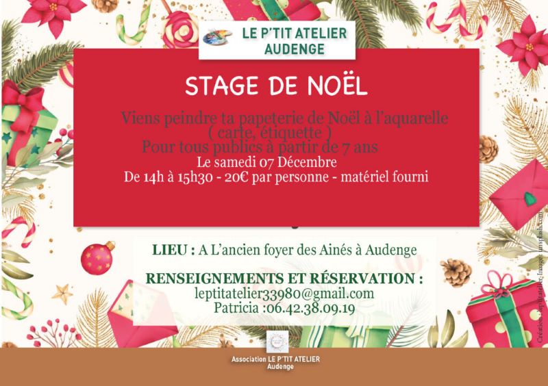 Le P'tit Atelier Audenge : Stage d'aquarelle d ...