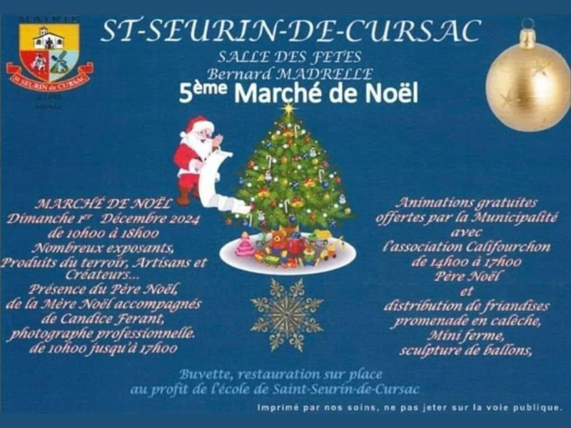 Marché de Noël de Saint Seurin de Cursac