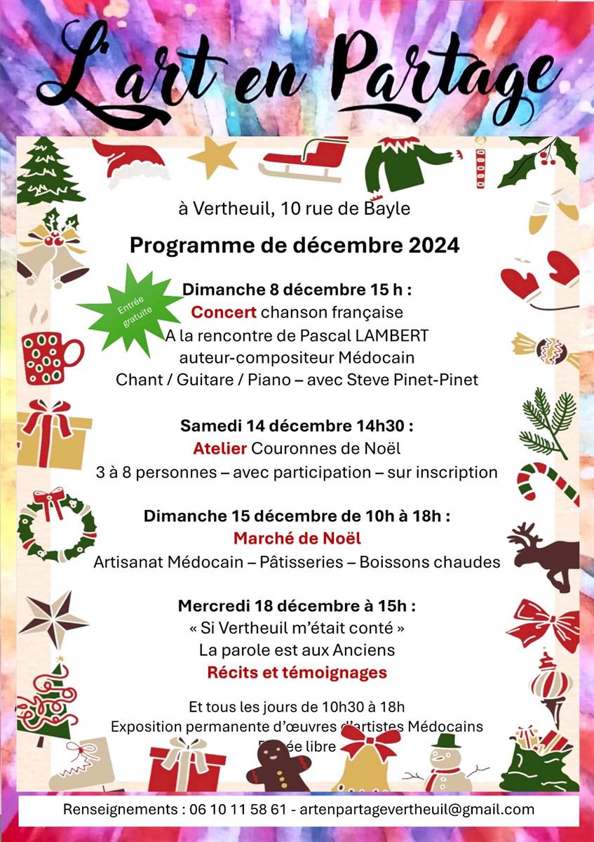 L'Art en partage fête Noël