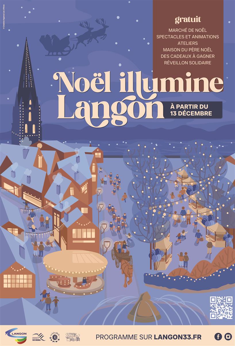 Noël illumine Langon