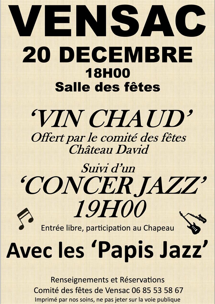 Vin chaud suivi d'un Concert jazz avec les Pap ...