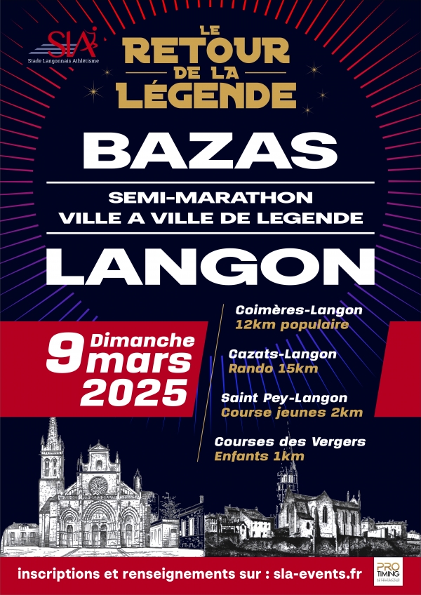 SEMI-MARATHON BAZAS - LANGON