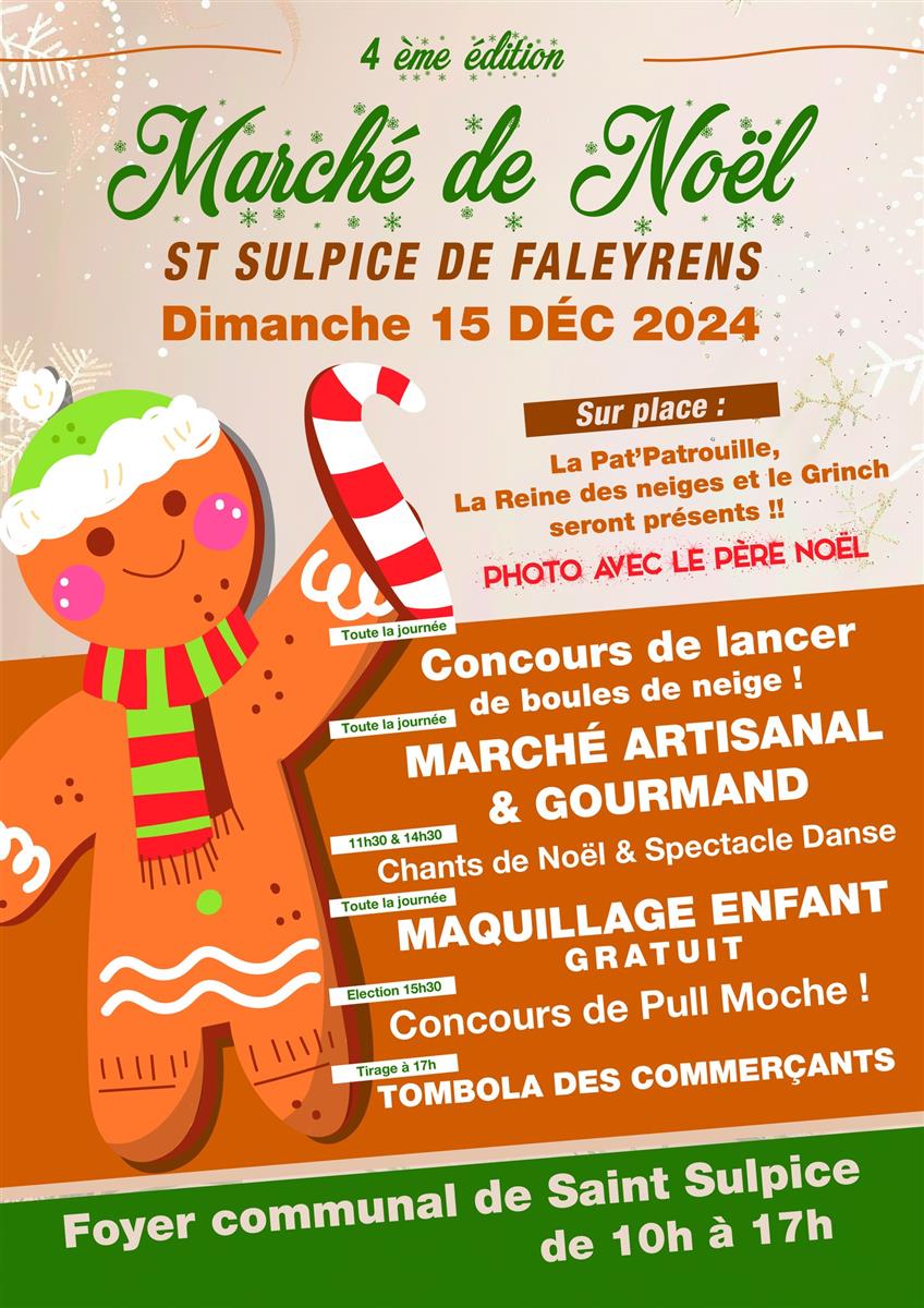 Marché de Noël de Saint Sulpice de Faleyrens