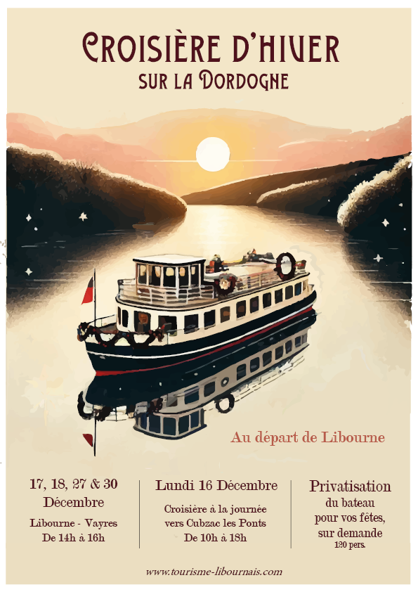 Croisière d'hiver sur la Dordogne