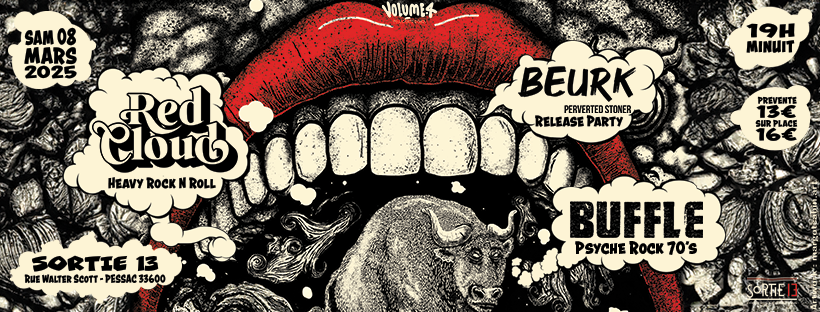 Beurk : Release Party + Red Cloud + Buffle