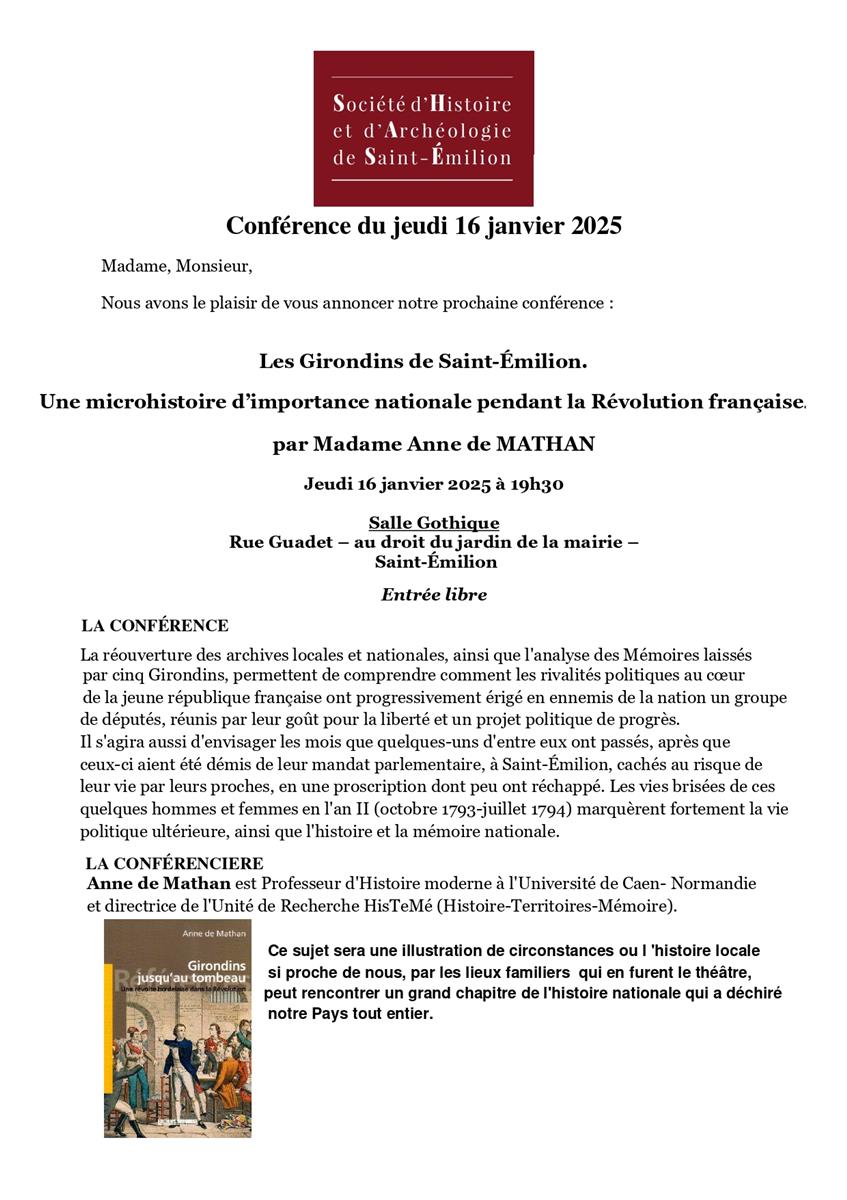 Conférence - Une microhistoire d’importance na ...