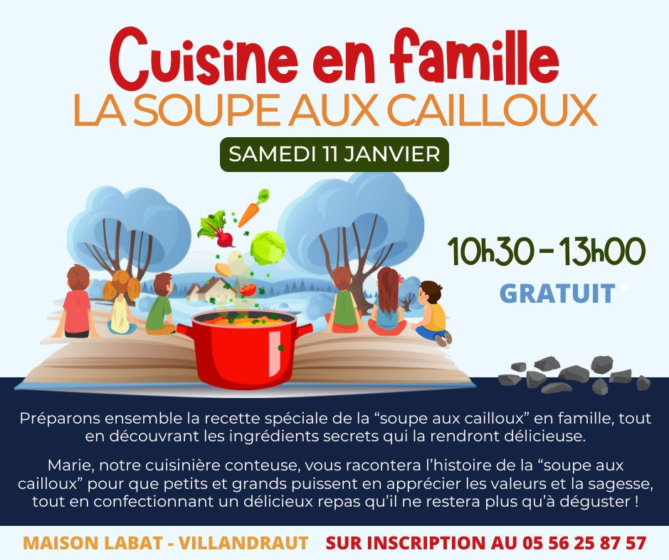 Atelier cuisine conté en famille La soupe aux  ...