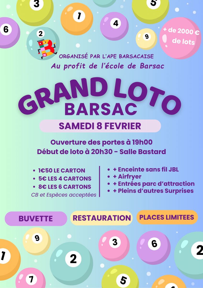 Loto de l'APE BARSACAISE