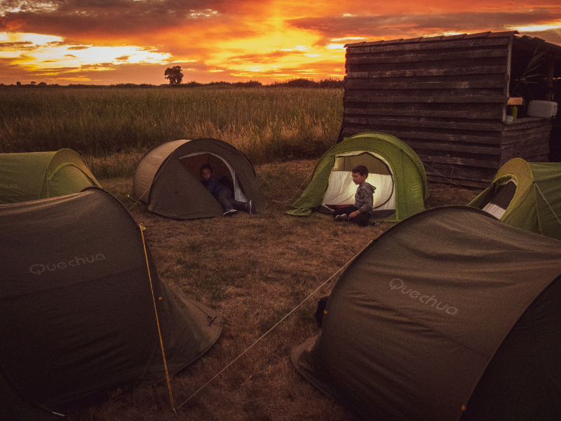 Bivouac à Terres d'Oiseaux