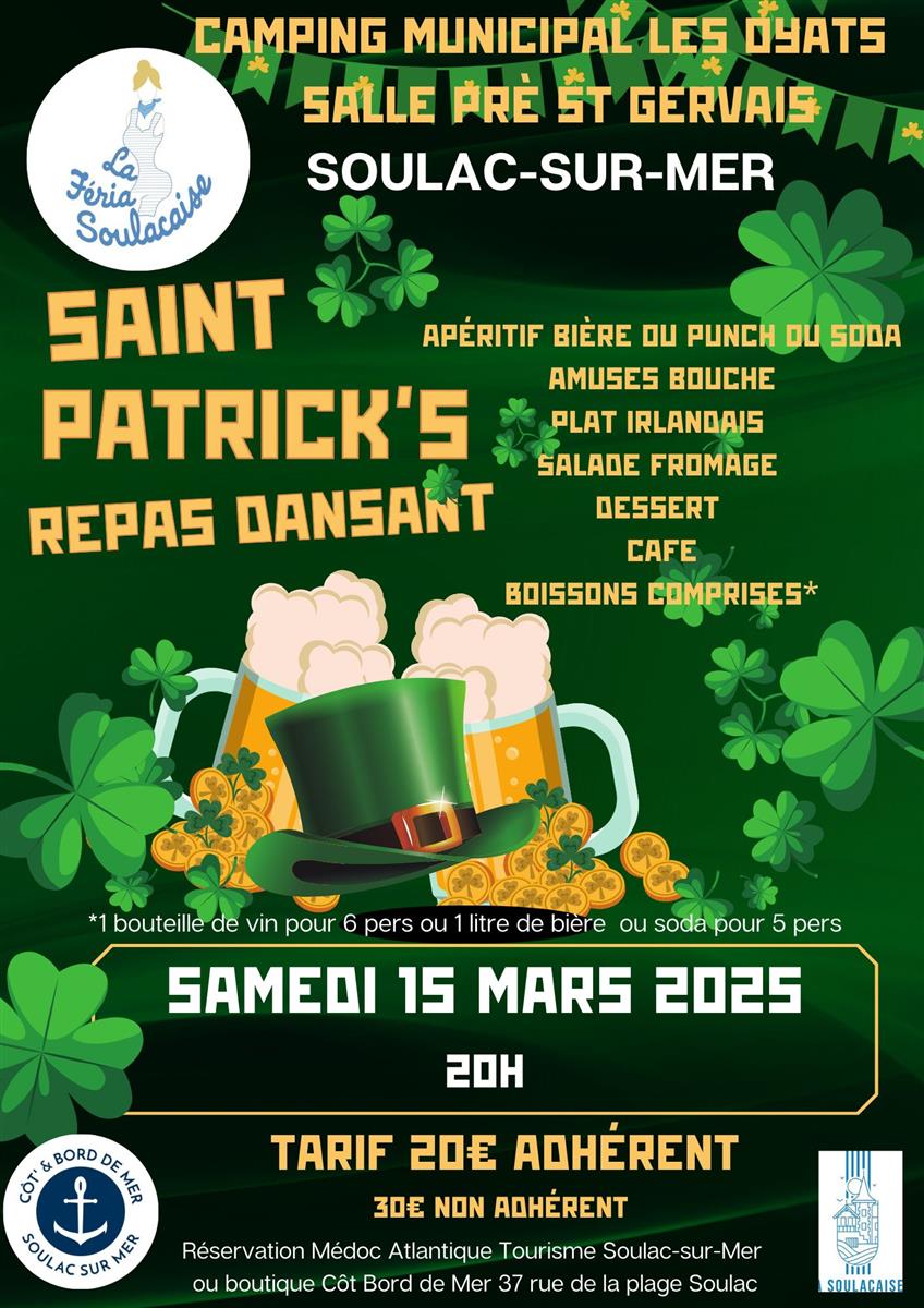 Saint Patrick's Repas dansant proposé par La f ...