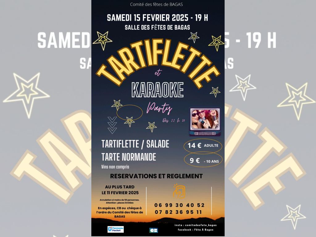 Soirée tartiflette et karaoké