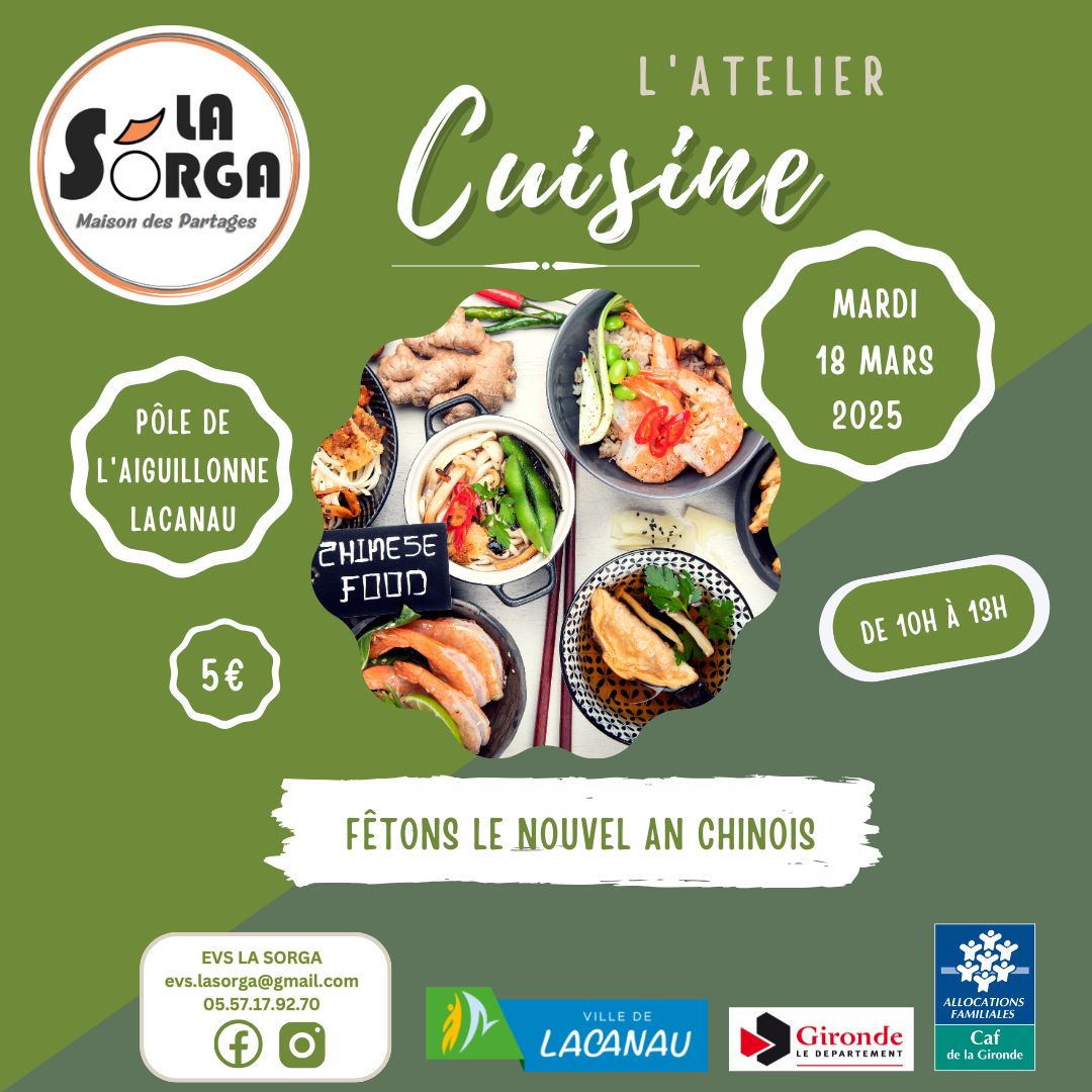 Atelier cuisine pour les adultes avec la Sorga ...