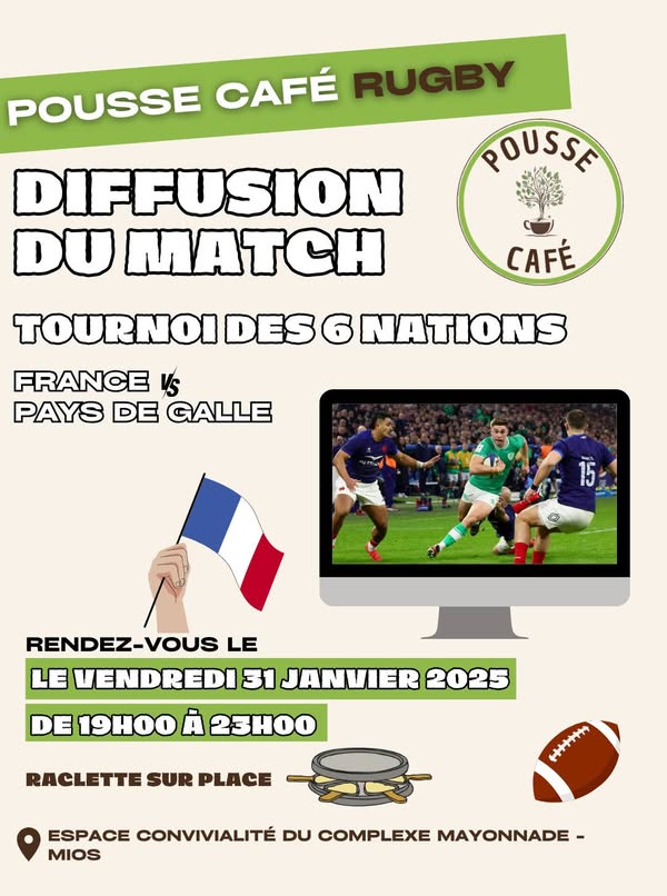 Diffusion du match de rugby