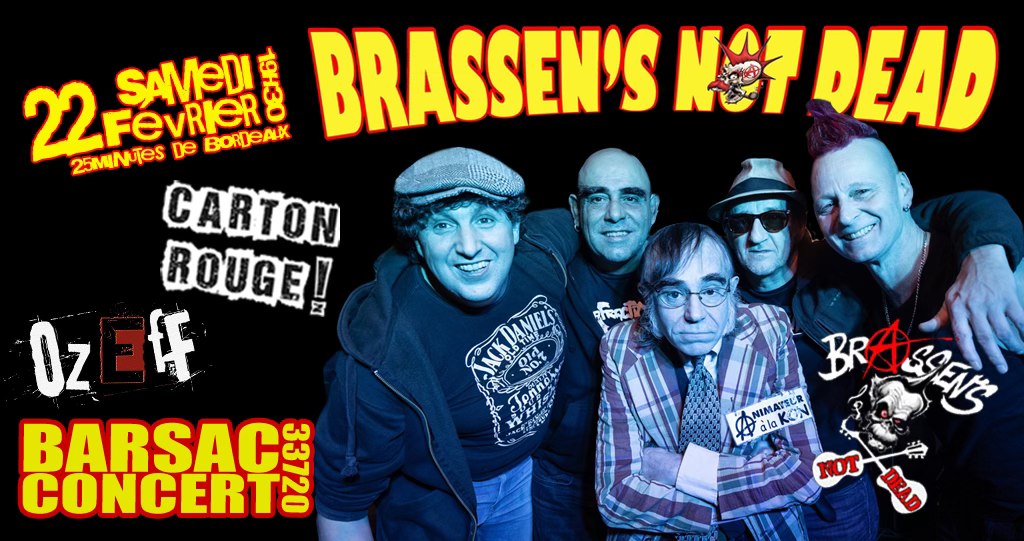 Concert : Brassen's not dead + Carton rouge +  ...