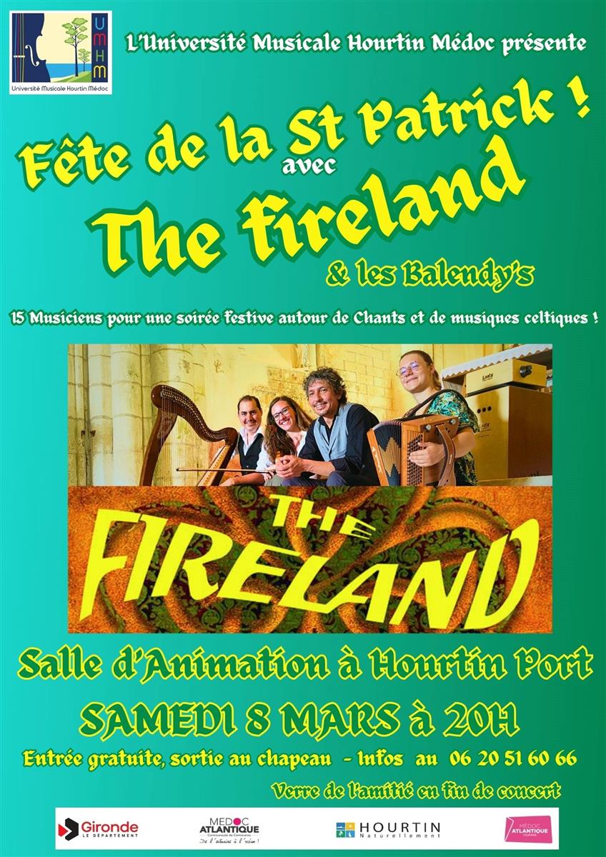 Fête de la St Patrick ! avec The Fireland et l ...