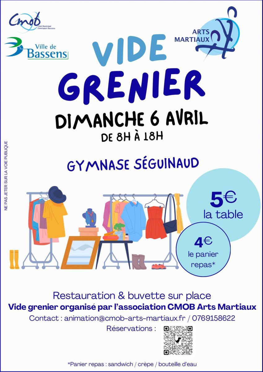 Vide grenier du CMOB section Arts Martiaux