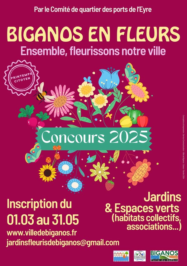 Biganos en fleurs - Concours 2025