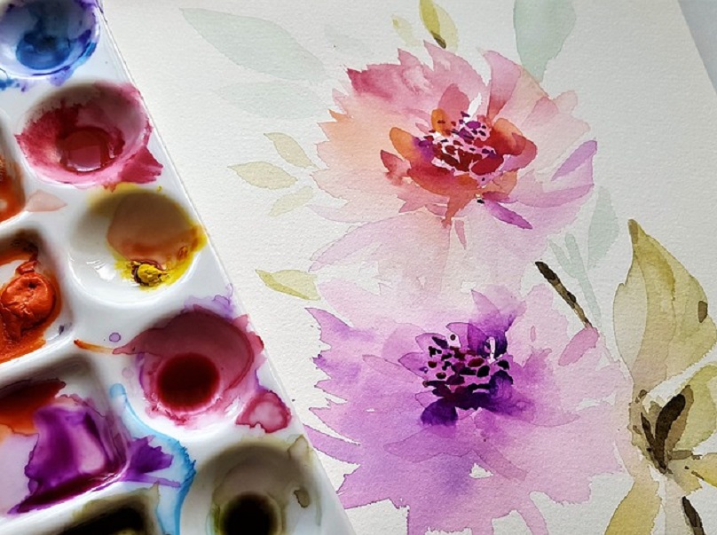 Dessin naturaliste à l'aquarelle