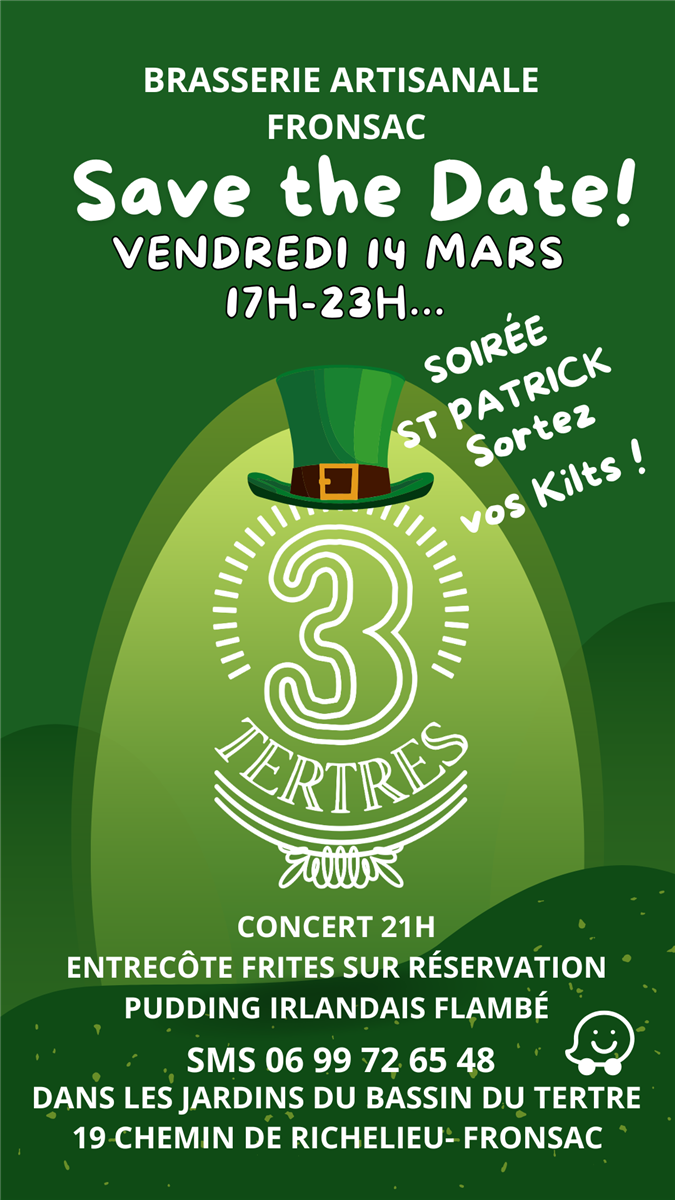 Fête de la Saint Patrick à Fronsac