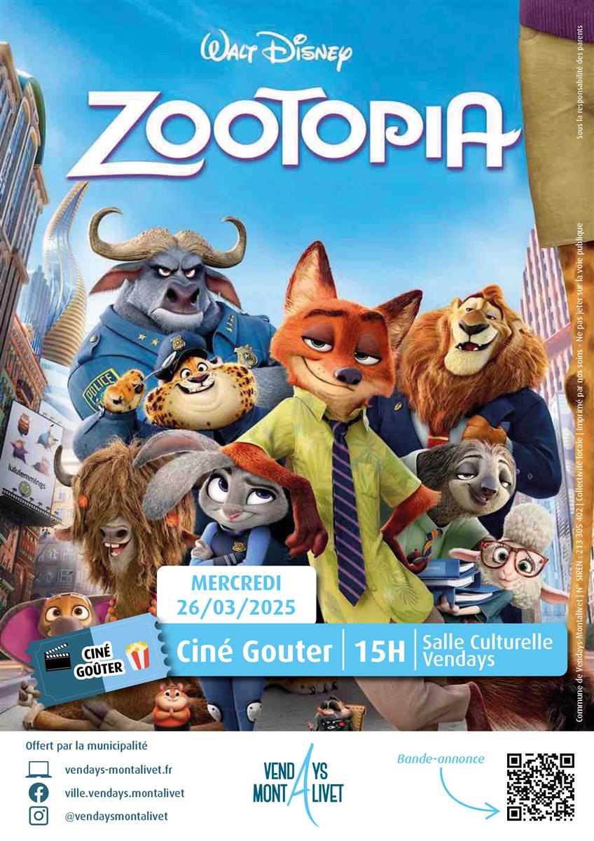 Ciné Goûter "Zootopie"