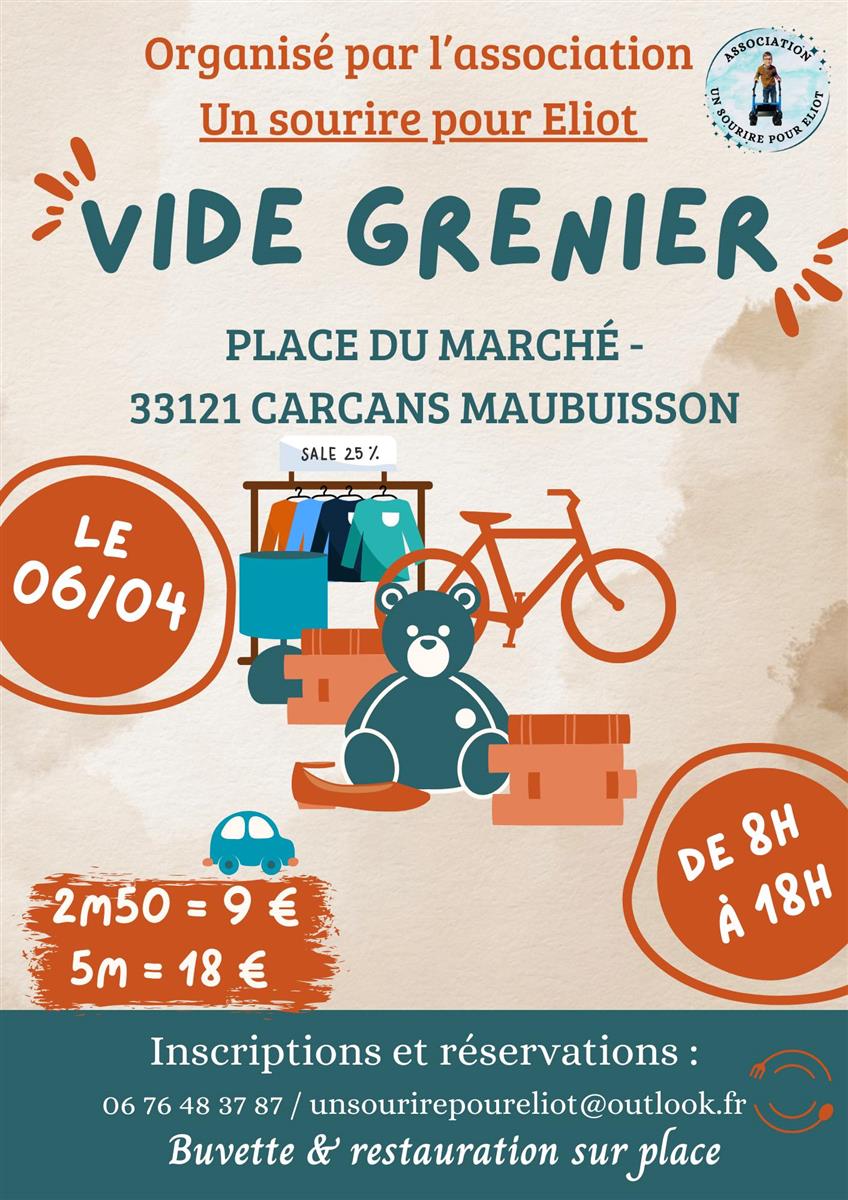 Vide grenier pour l'association "Un sourire po ...