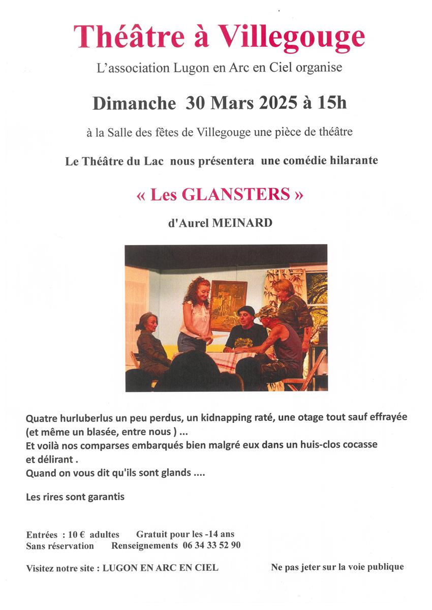 Théâtre à Villegouge "Les Glansters"