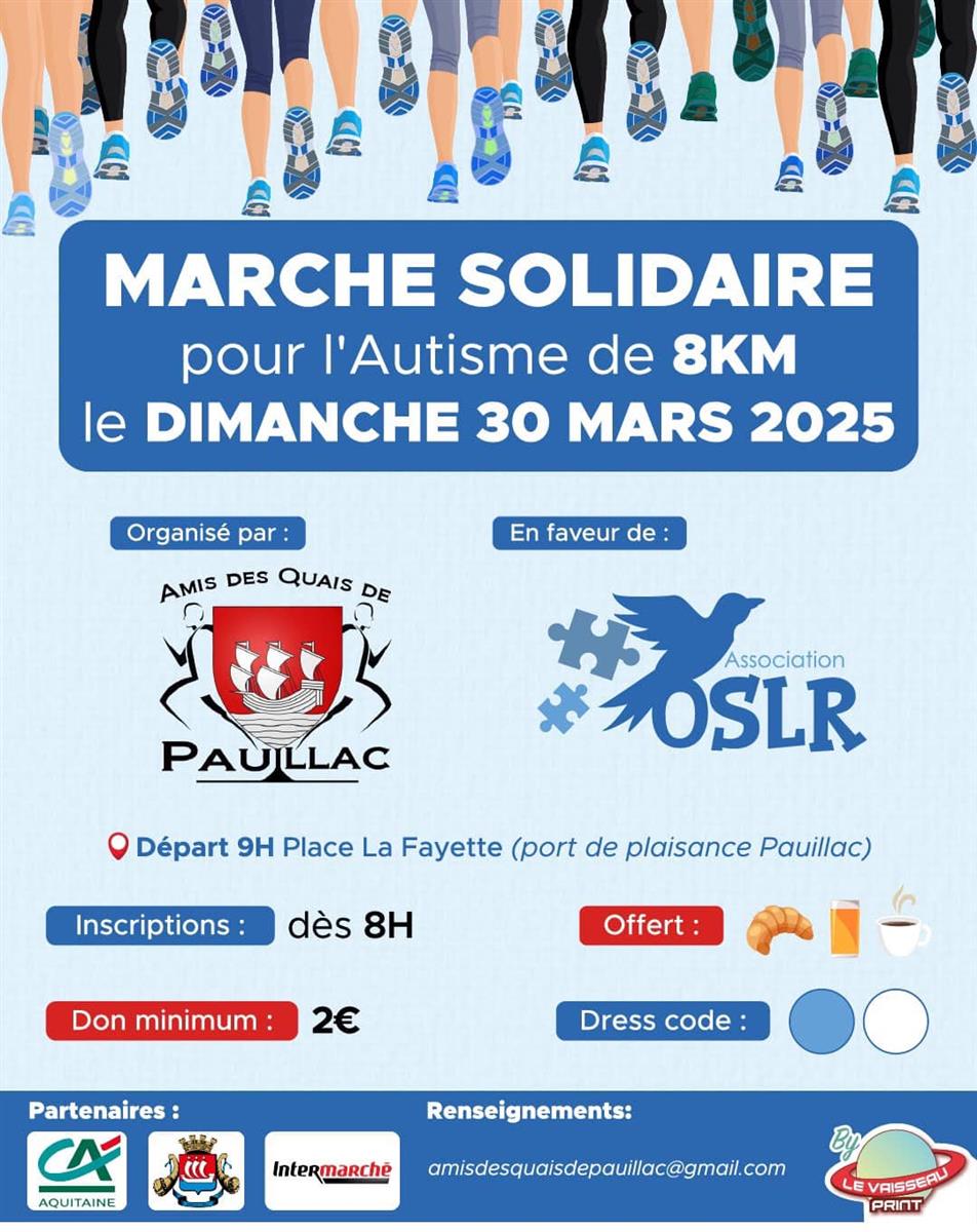 Marche solidaire à Pauillac