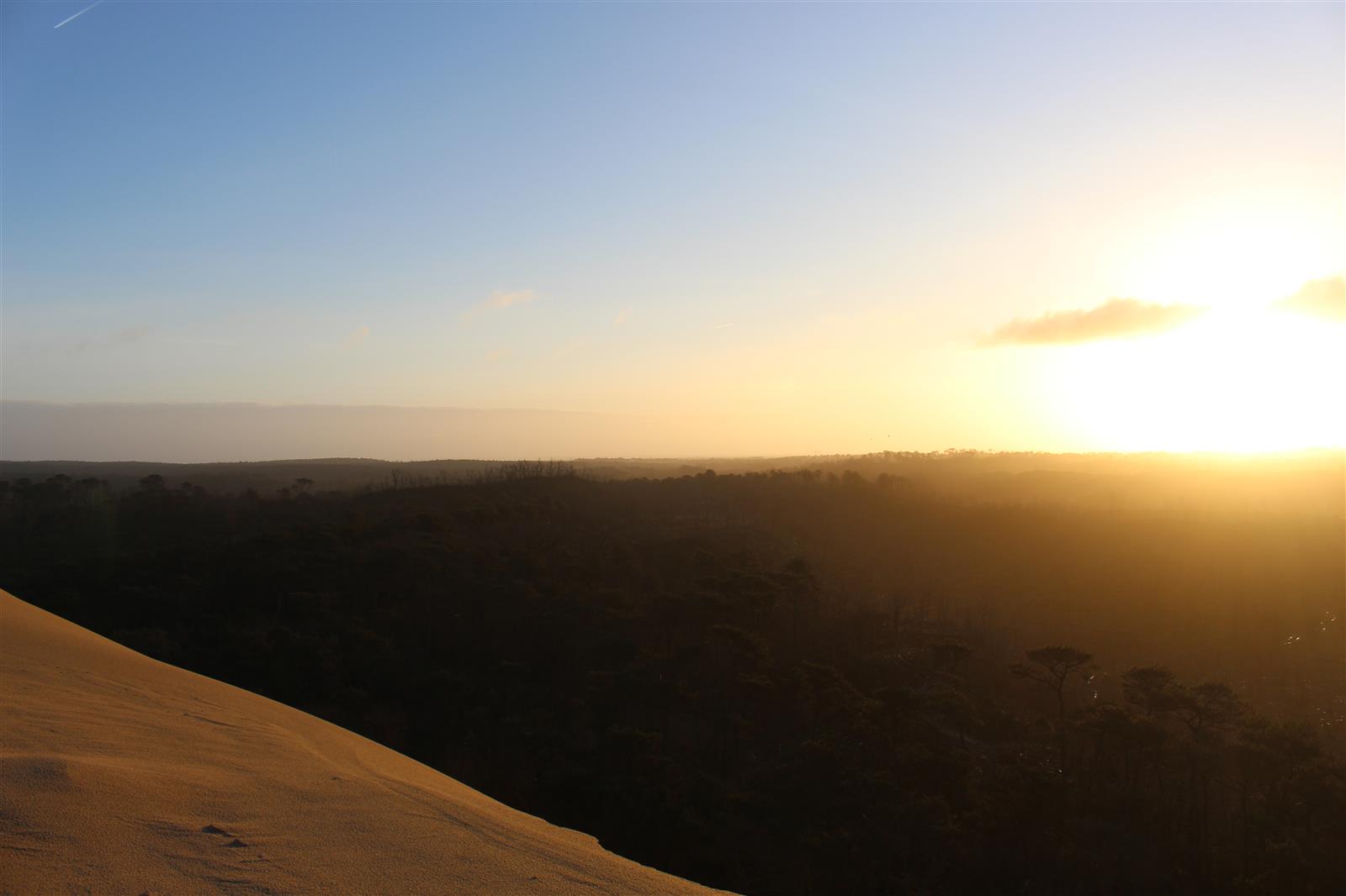 Randonnée sur la Dune du Pilat au lever du soleil