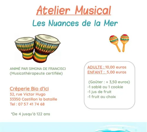 Atelier musical "Les nuances de la mer"