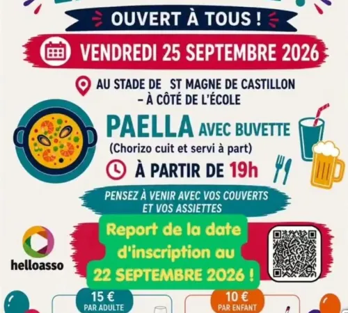 L'APE de Saint-Magne-de-Castillon fête la rentrée