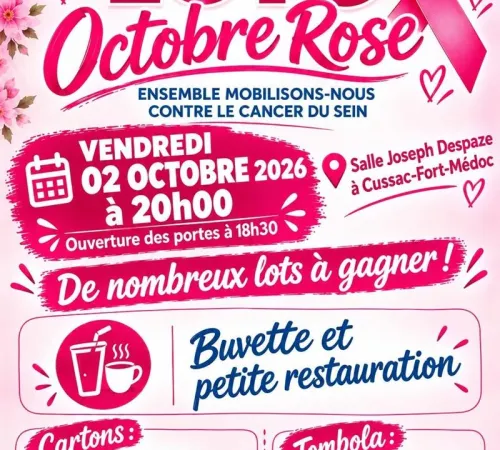 Loto Octobre Rose à Cussac-Fort-Médoc