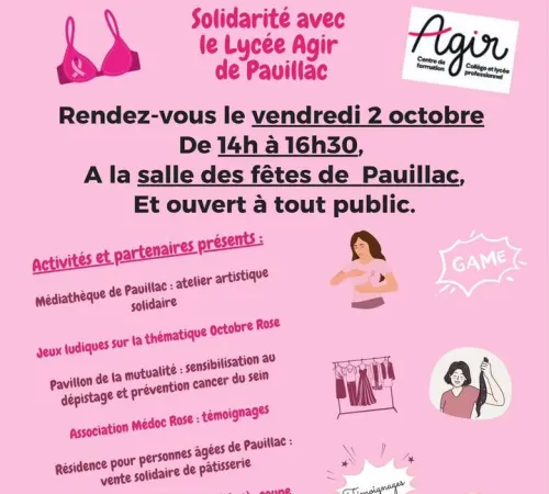 Octobre Rose 2026 : Solidarité avec le Lycée AGIR