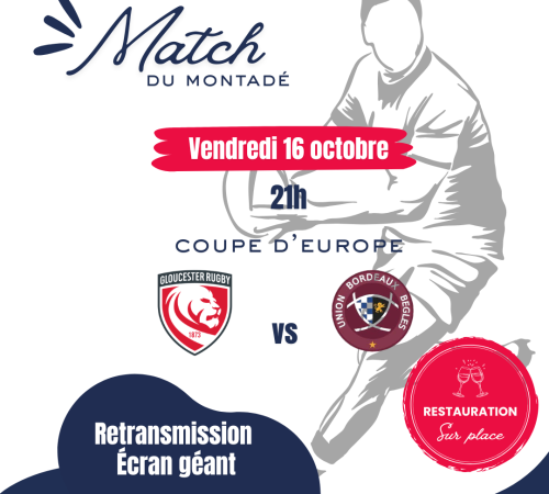 Retransmission Match Coupe d'Europe Gloucester UBB