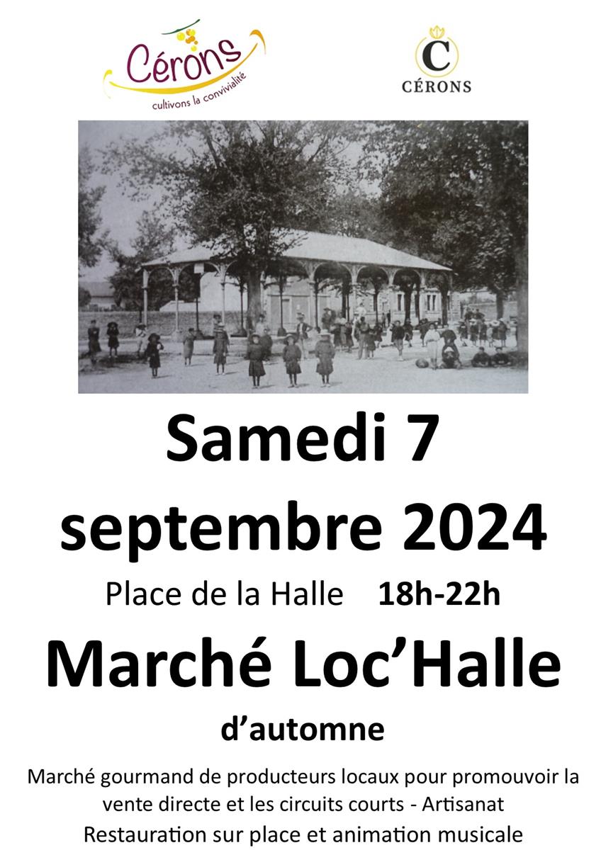 Marché Loc'Halle d'automne à Cérons
